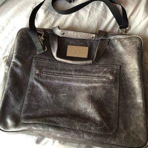 NWOT Rebecca Minkoff Laptop Bag in Grey Leather